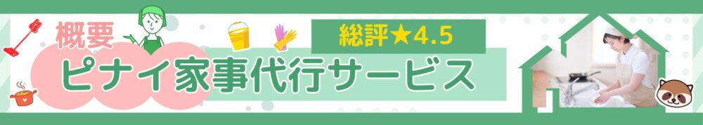 概要帯ピナイ家事代行サービス