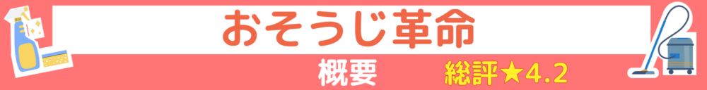 概要ハウスクリーニングーおそうじ革命