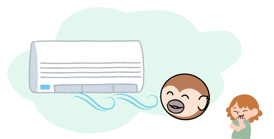 エアコンクリーニングの風が気持ちいい